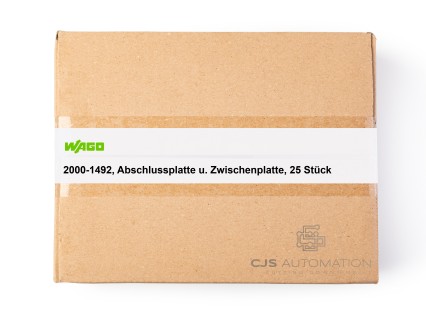 Wago - 2000-1492, Abschlussplatte u. Zwischenplatte, 25 Stück