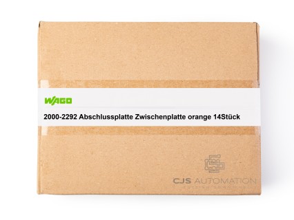 Wago - 2000-2292 Abschlussplatte Zwischenplatte orange 14Stück