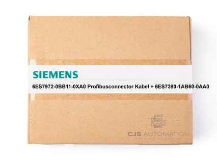 Siemens - 6ES7972-0BB11-0XA0 Profibusconnector Kabel + 6ES7390-1AB60-0AA0