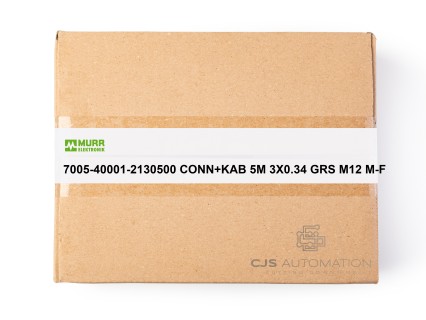 Murr Elektronik - 7005-40001-2130500 CONN+KAB 5M 3X0.34 GRS M12 M-F