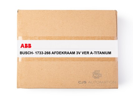ABB - BUSCH- 1733-266 AFDEKRAAM 3V VER A-TITANIUM