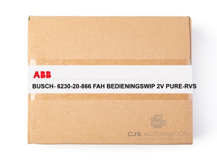 ABB - BUSCH- 6230-20-866 FAH BEDIENINGSWIP 2V PURE-RVS