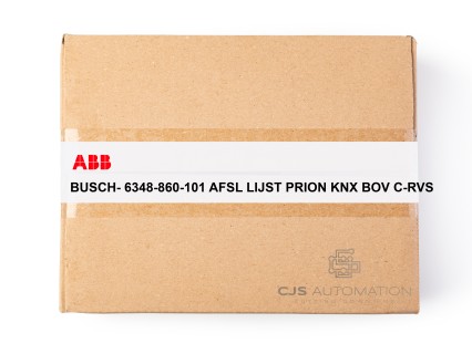 ABB - BUSCH- 6348-860-101 AFSL LIJST PRION KNX BOV C-RVS