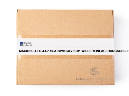 Indramat - MAC093C-1-FS-4-C/110-A-2/WI524LV/S001 WIEDEREINLAGERUNGSGEBüHR