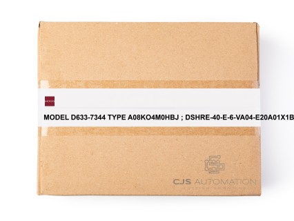 Moog - MODEL D633-7344 TYPE A08KO4M0HBJ ; DSHRE-40-E-6-VA04-E20A01X1B/0FEW02
