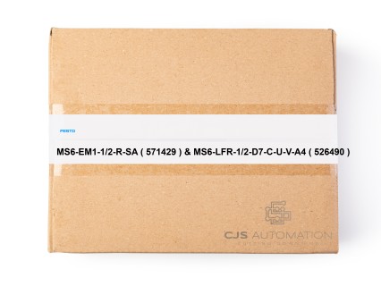 Festo - MS6-EM1-1/2-R-SA ( 571429 ) & MS6-LFR-1/2-D7-C-U-V-A4 ( 526490 )